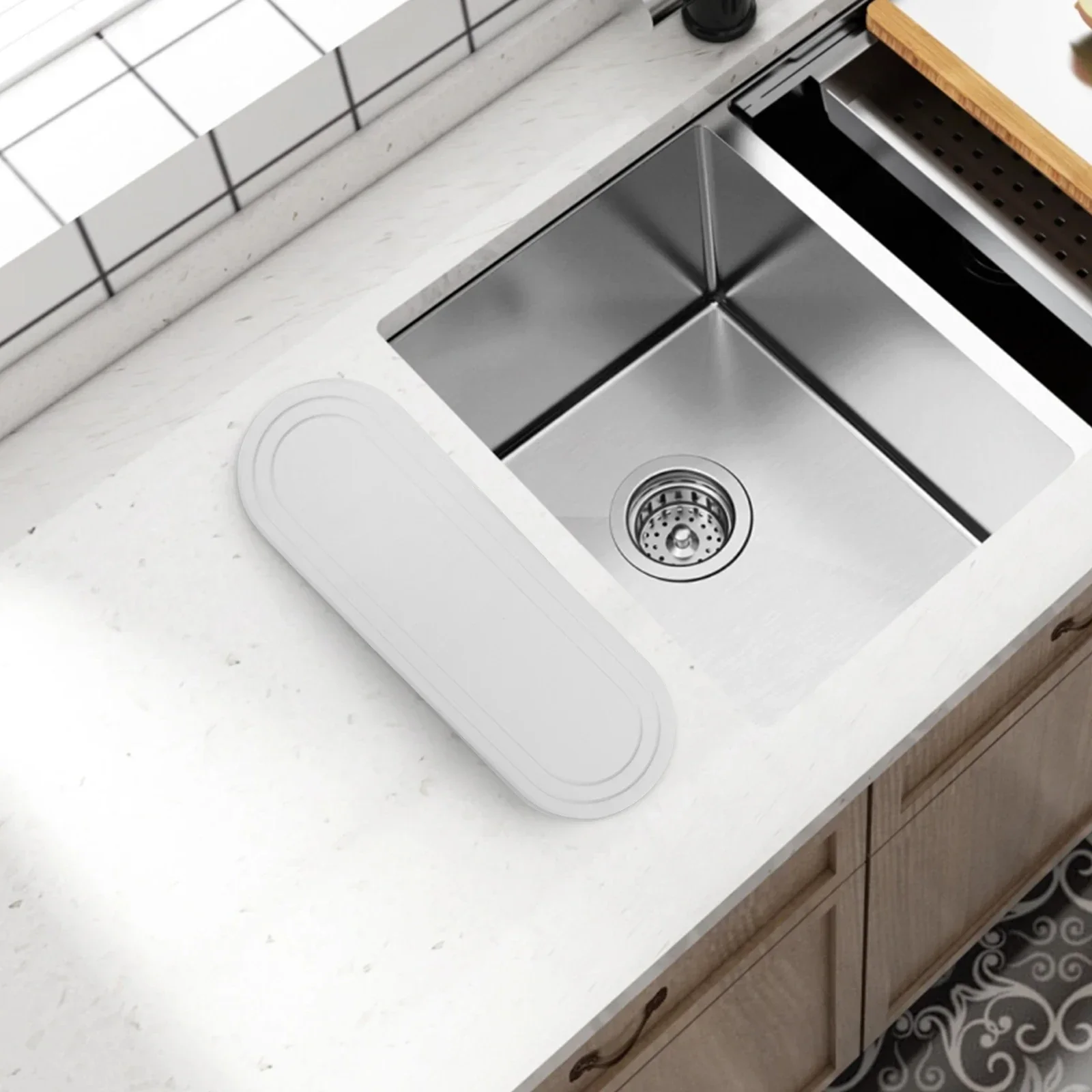 

Fast Drying Tray Diatomite Sink Tray Bathroom Accessories Elegant Home Decor Enhanced Ventilation For Makeup Bottles
