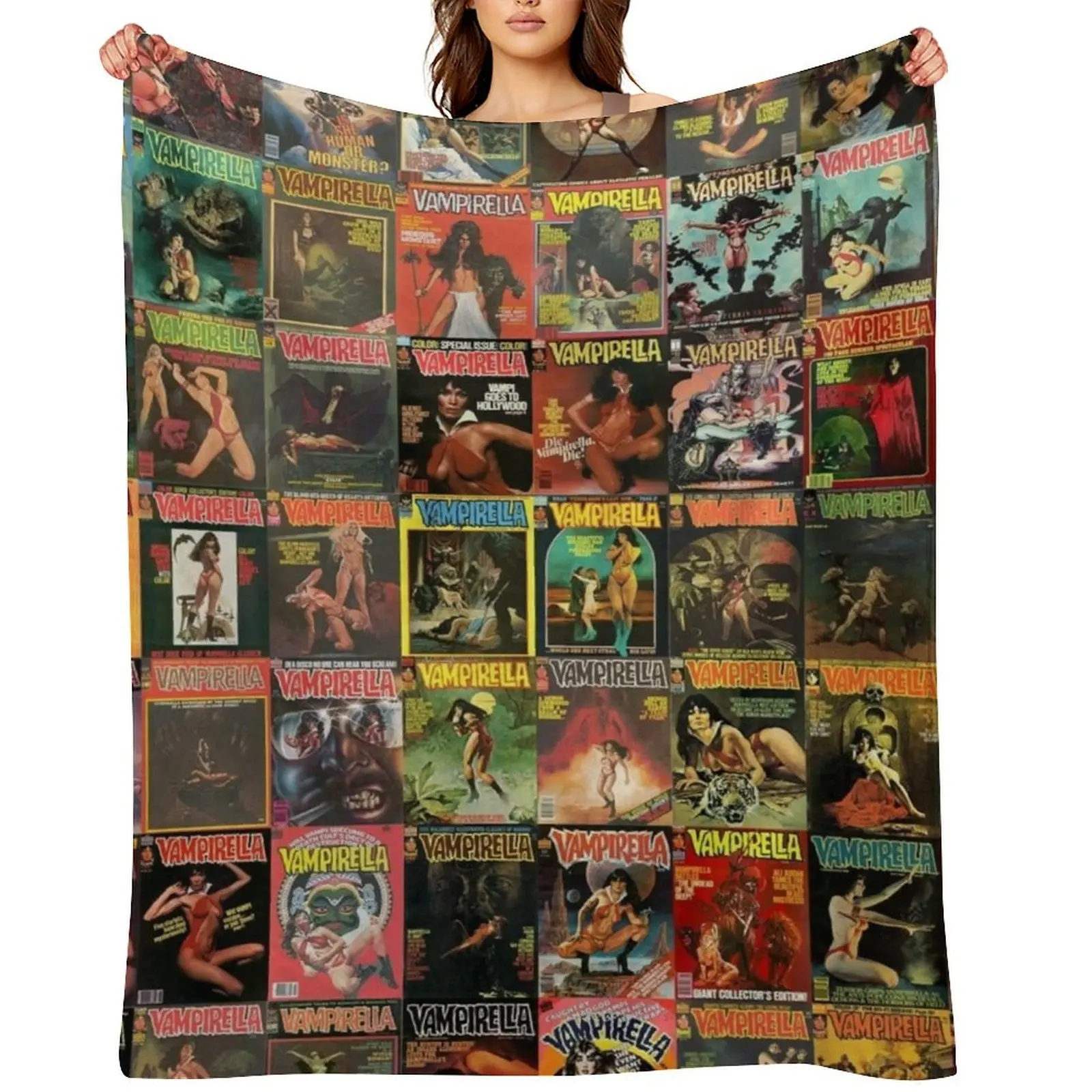 

Vampirella Throw Blanket Winter beds Nap Loose Moving Blankets
