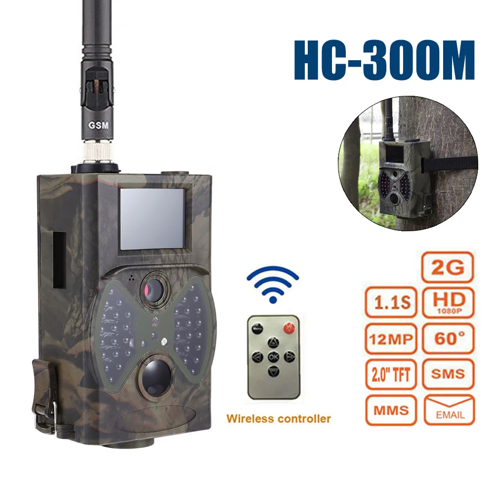 

HC300M Hunting Camera GPRS /MMS/HD-1080 Suntek Scouting Night Vision Trail Camera Photo Traps Wildlife infrared Hunter Cameras