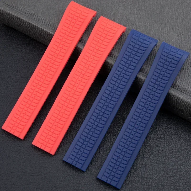 21mm Soft Liquid Rubber Watchband For Patek strap Aquanaut Philippe Series 5164a 5167a Watch band Belt  Metal Pin Connection