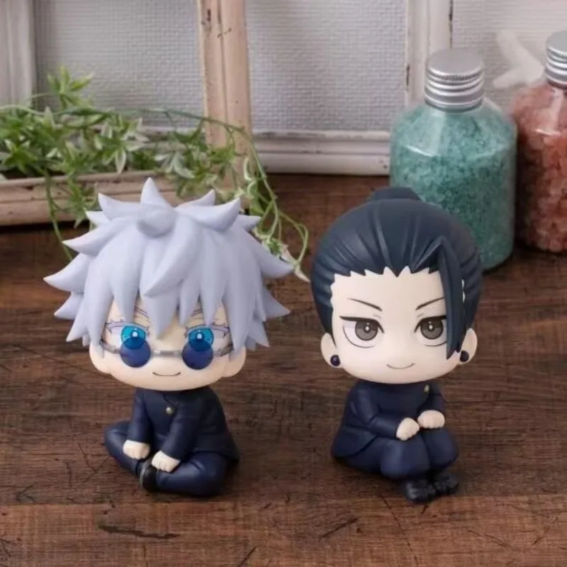 10cm Jujutsu Kaisen Mini Figuren Satoru Gojo Figur Action Geto Suguru Figur Q Version Anime Modell PVC Sammlung Spielzeug Statue