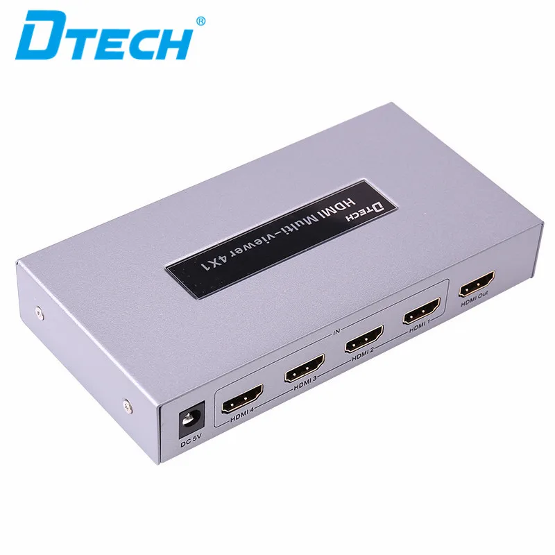 HDMI 4 in 1 Out Quad Multi-viewer with IR 1920*1080@60HZ HDMI Switch with IR Control