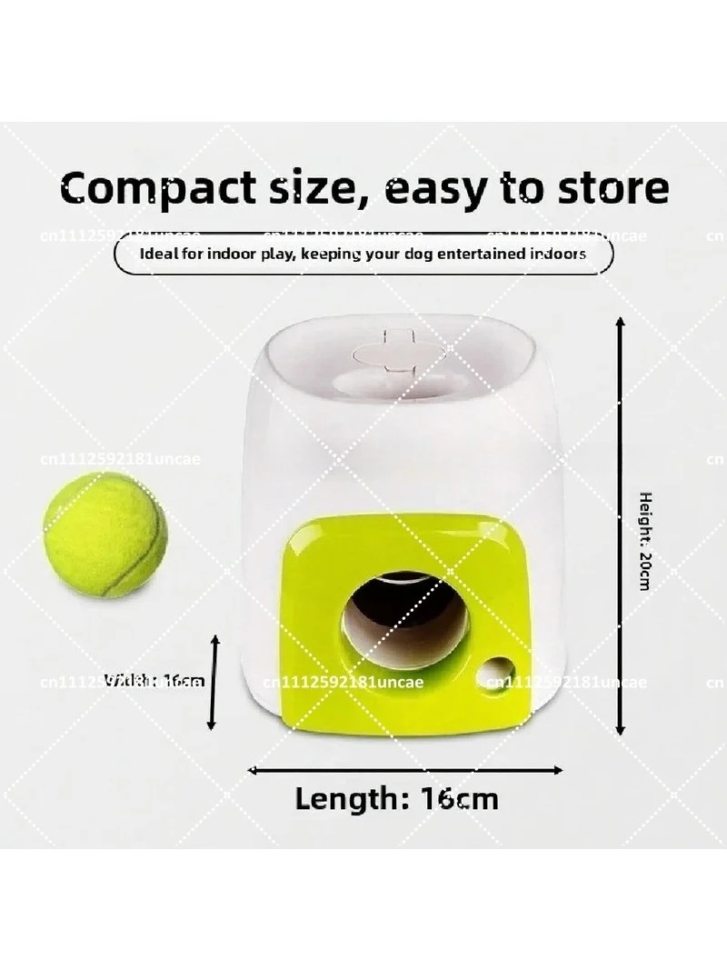 Interactive Dog Tennis Ball Launcher Training Reward Machine Pet Feeder Toy for Play