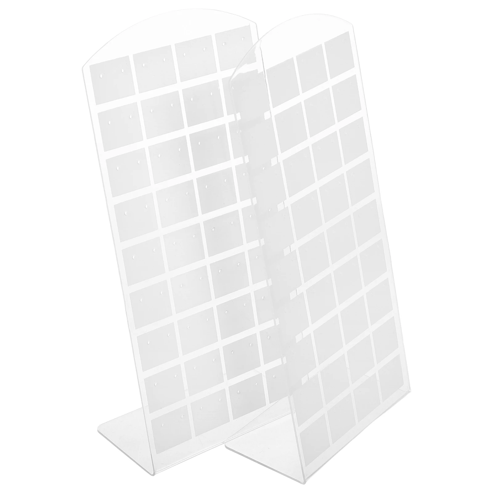 

2pcs Earring Display Stand For Selling Jewelry Organizers Storage Vendors Holder Plastic Stud Plate Retail Display Stand Small