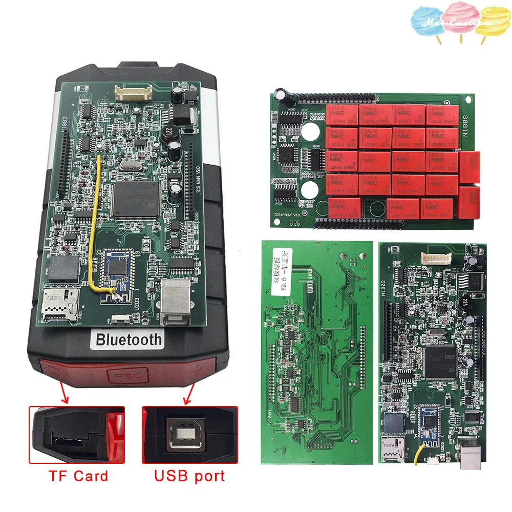 2024 SW Multidiag Pro TCS Pro With V3.0 9241A NEC Relays For Car Truck OBD2 Car Diagnostic Tool DS 150e Bluetooth Auto Scanner