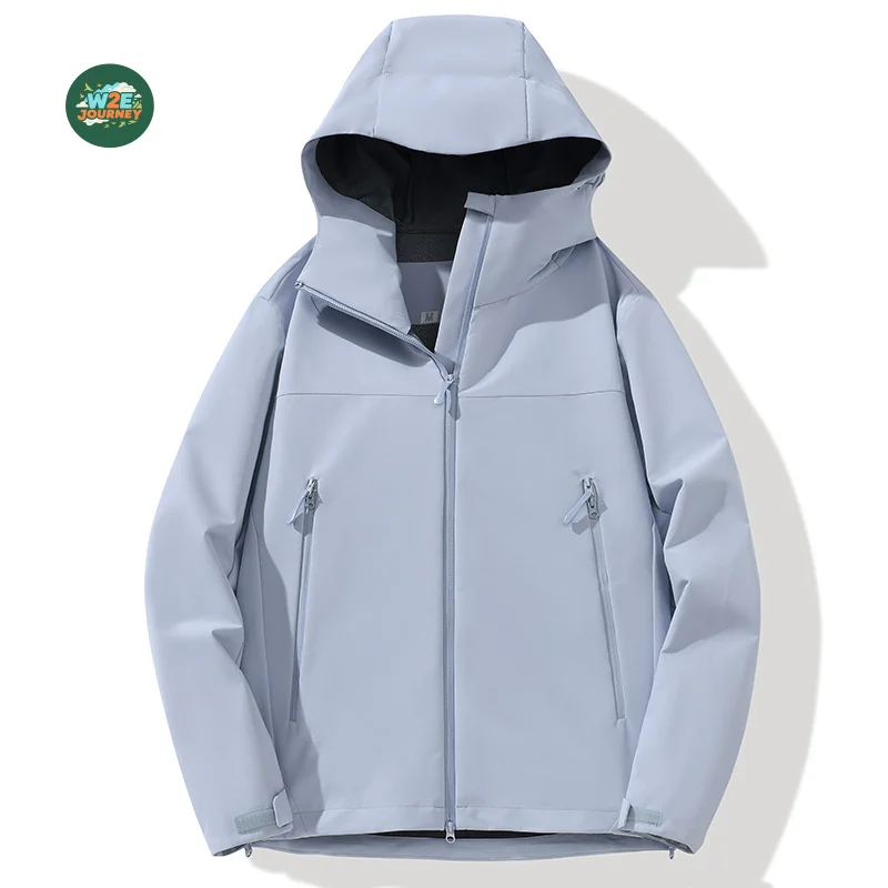 W2EJOURNEY EU US Size Luxury Quality Windbreak Jacket Outdoor Wear Windproof Waterproof Autumn Loose Fit Hiking Jacket