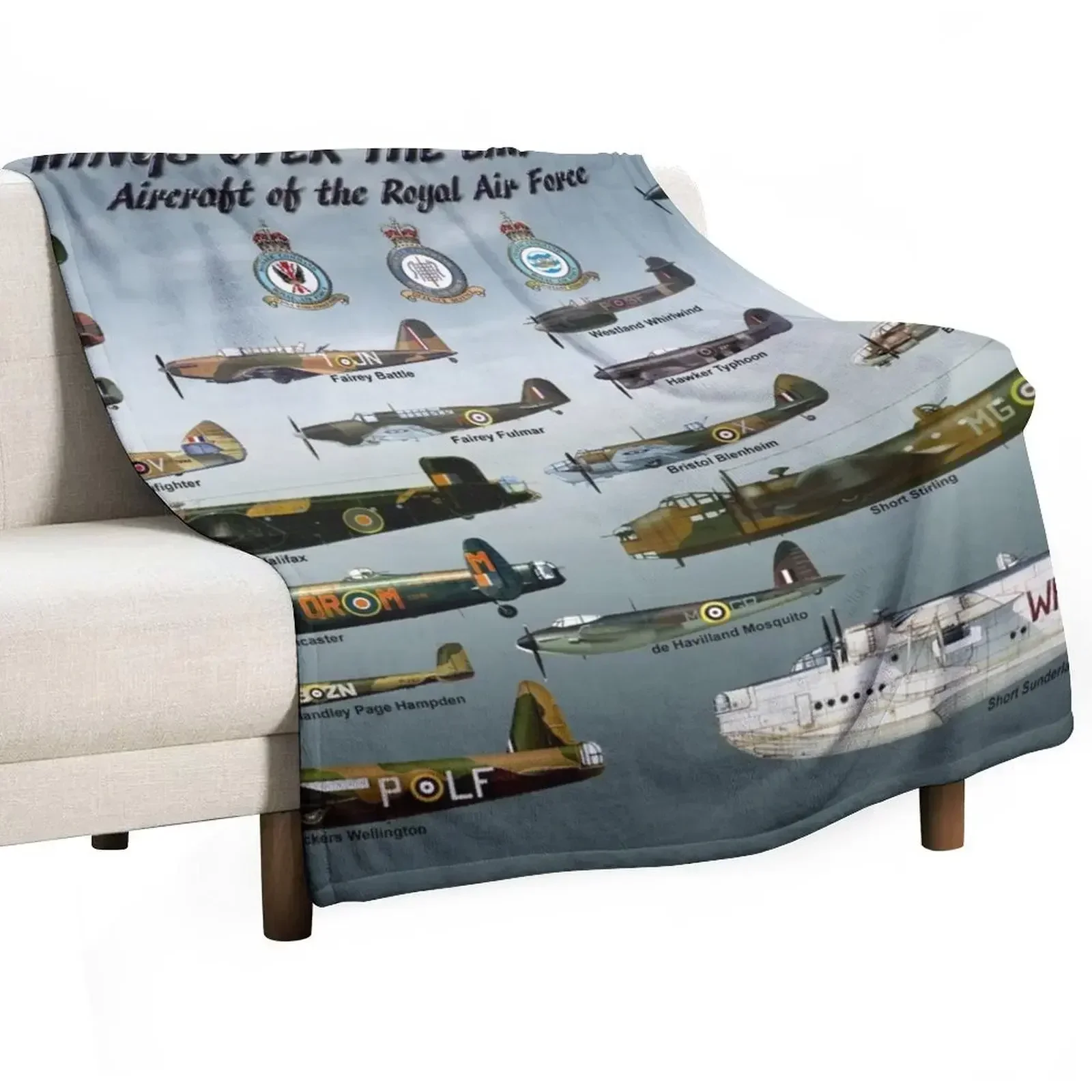 Wings over the Empire Throw Blanket Extra Large Throw Flannel Vintage funny gift Bed Fashionable Soft Plaid Blankets