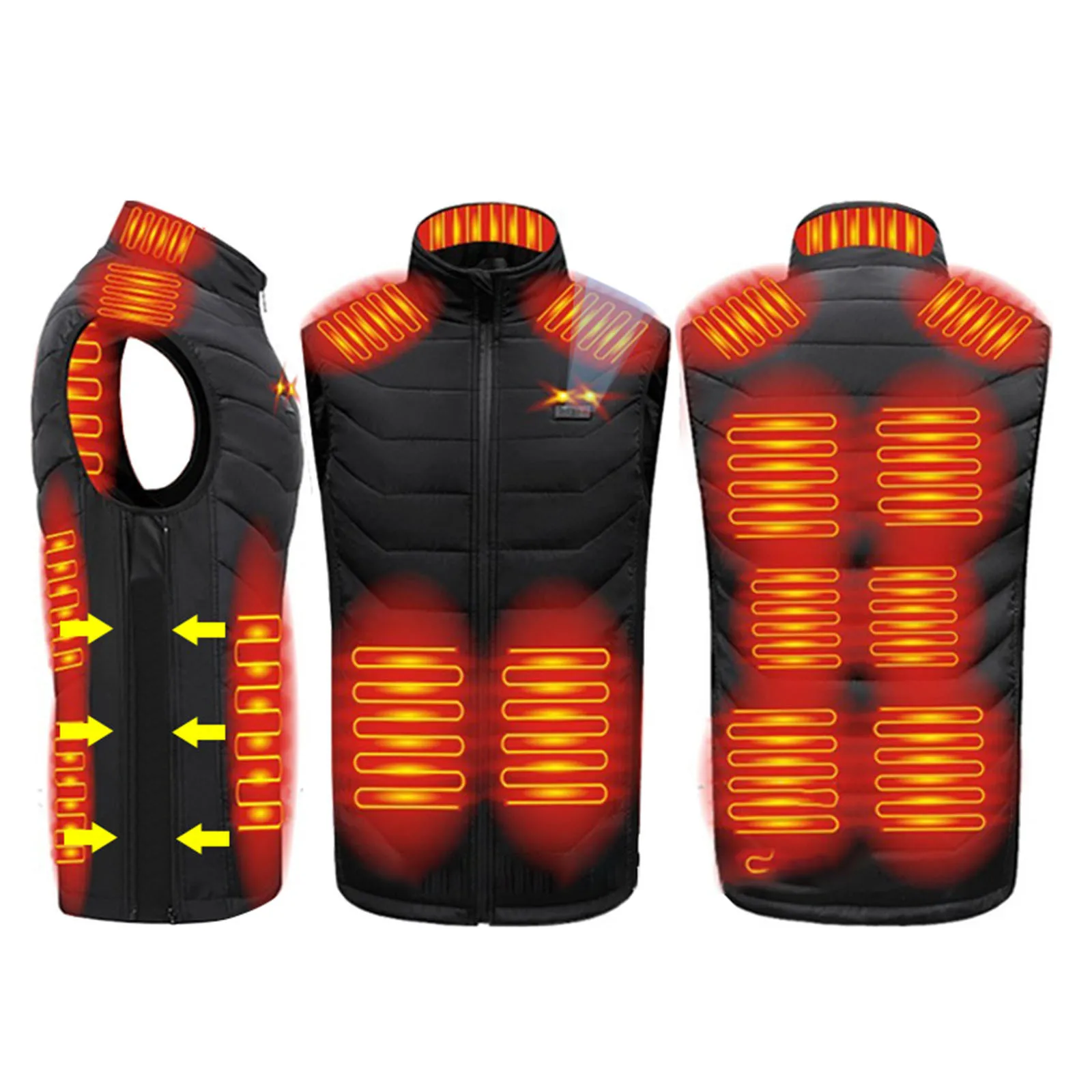 Zone 11 Smart Heated Vest Graphene Heating Jacket Heating Vest For Men And Women Thermostatic Dual-Control Jacket Outdoor Vest