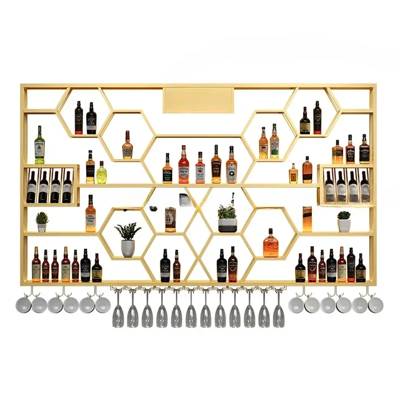 

Wall Mounted Mini Wine Rack Display Cabinet Bar Liquor Wine Cabinet for Living Room Beverage Vitrinas 장식장 Garden Furniture Sets