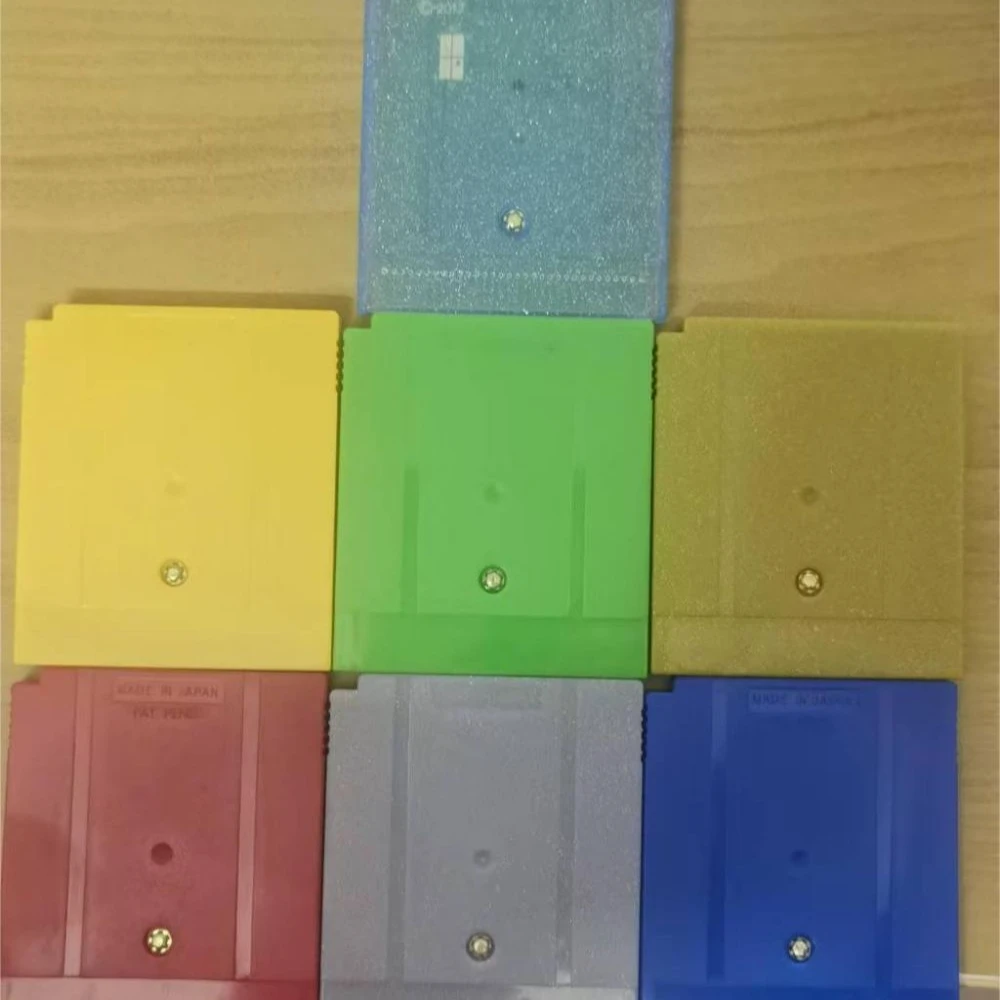 GBC 포켓몬 시리즈 게임 카트리지, 16비트 비디오 게임 콘솔 카드, 파란색, 크리스탈, 녹색, 금색, 빨간색, 은색, 노란색, 영어