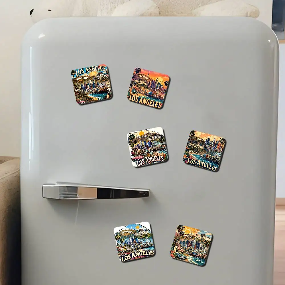 Funny LOS ANGELES Refrigerator Magnets For Dishwasher/ Refrigerator/ Freezer, Whimsical Kitchen Decor