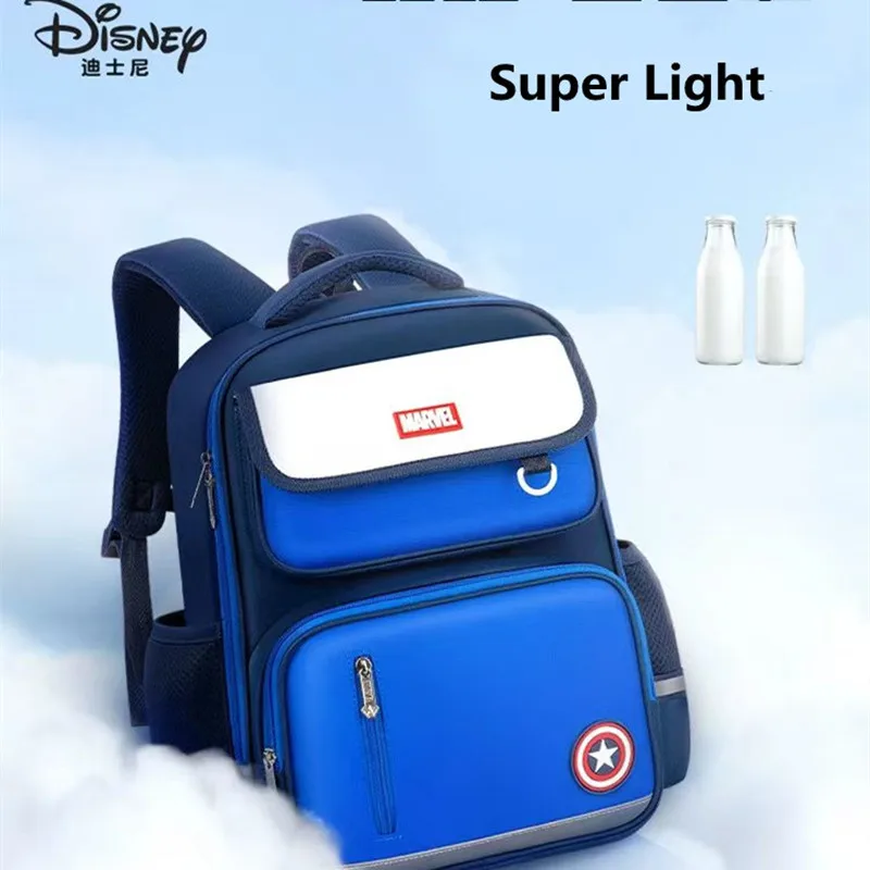 Disney Frozen School Bag For Girls Boys Lotso Primary Student Shoulder Orthopedic Backpack Spider Man Captain America Mochilas