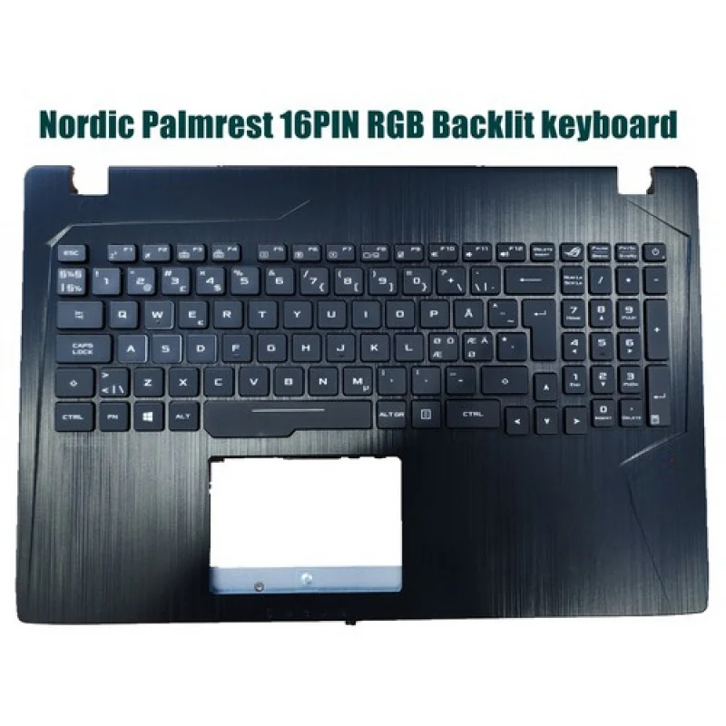 Y+Nordic Palmrest 16PIN RGB Backlit keyboard for Asus GL553V FX553V FX53V G553V