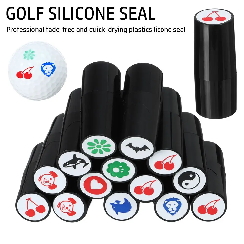 Golf Ball Stamper Stamp Marker Impression Seal Quick-dry Plastic Multicolors Golf Accessories Symbol For Golfer Gift