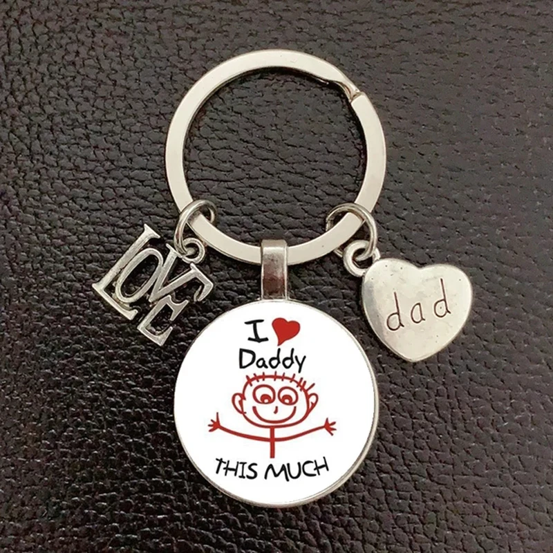 My Dad Is A Superhero Pendant Glass Keychain Fathers Day You Are The Best Dad Gift Keychain Pendant Jewelry