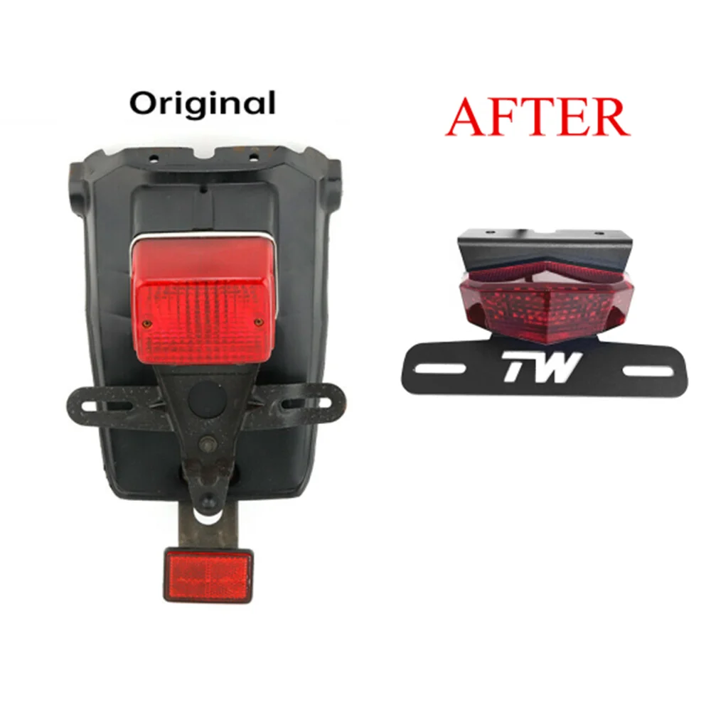 الحاجز مزيل مصباح ليد خلفي الفرامل بدوره إشارة لياماها TW TW200 1989-2024 #2