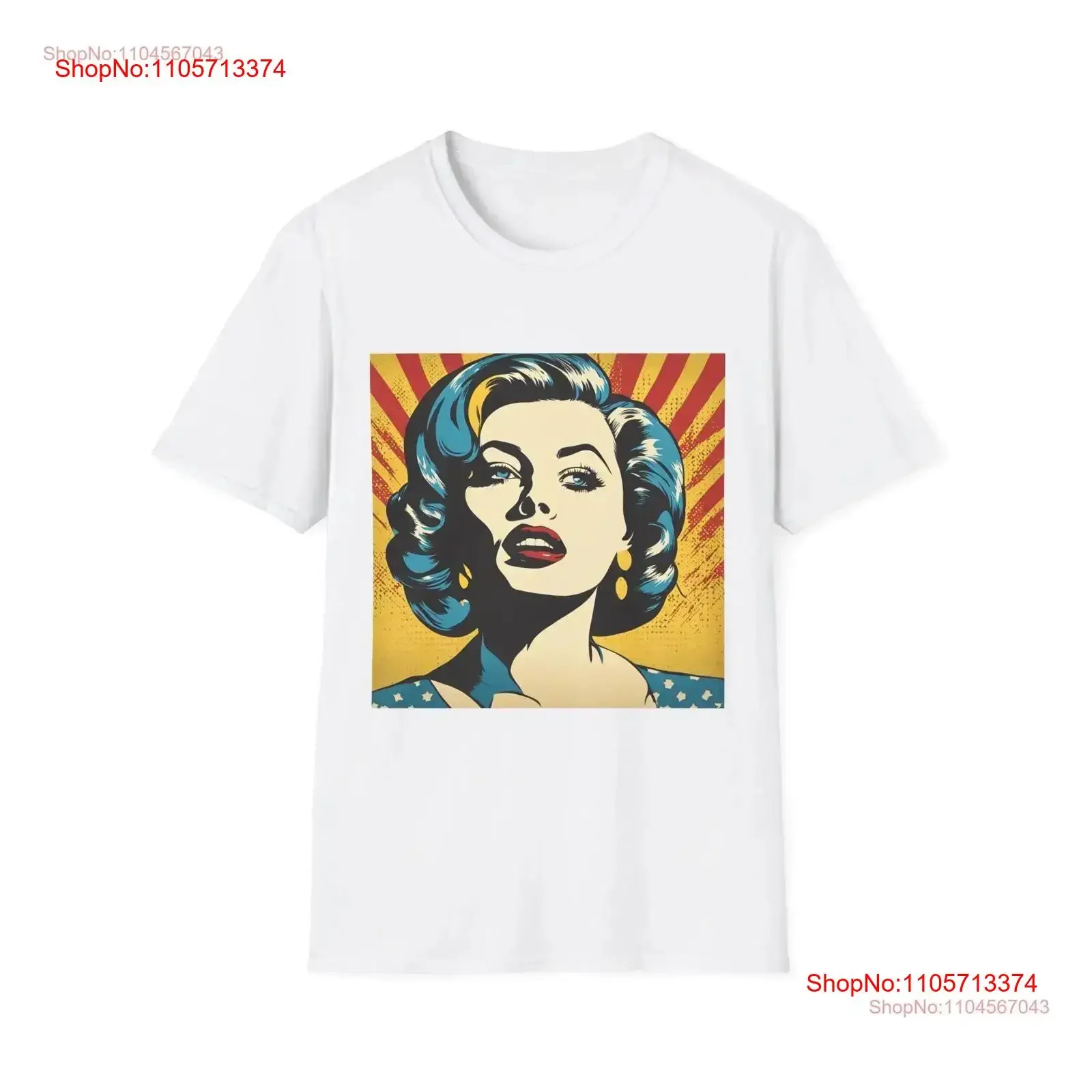 Gangster Girl Pop Art Poster T Shirt Badass Style From Every Angle Softstyle vintage Washed Unisex designer clothes Slightly