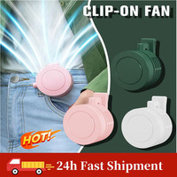 Mini Clip Fan Rechargeable Fan Hanging Waist Neck Fan USB 3 Speeds Adjustment Cooling Fan