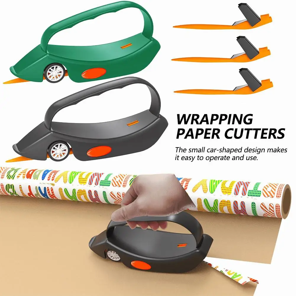 3 개의 교체 헤드 용지 절단기, 롤 용지 포장 핸들 절단기, 종이 테이프 절단기, 강력한 지속, W9N3, 1 개, 2 개