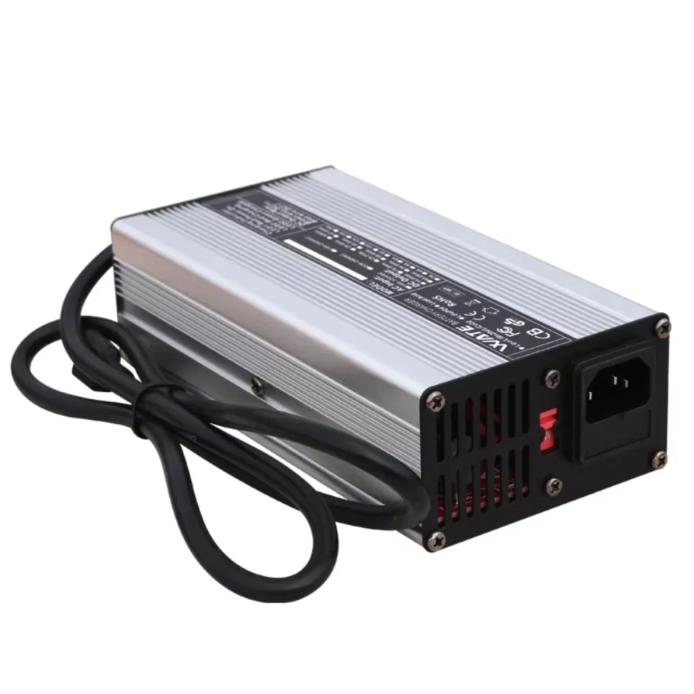 Cargador de batería LiFePO4 de 29,2 V y 10A para 8S, 24V, 25,6 V, paquete de batería LiFePO4, carga inteligente, parada automáti
