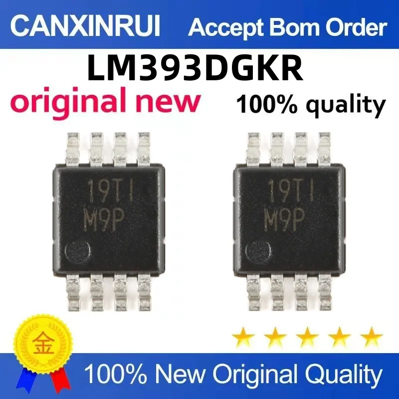 (10-300 peças) Nova tela de seda LM393DGKR: M9P M9S M9U MSOP Spot Chip IC One Starts Shooting