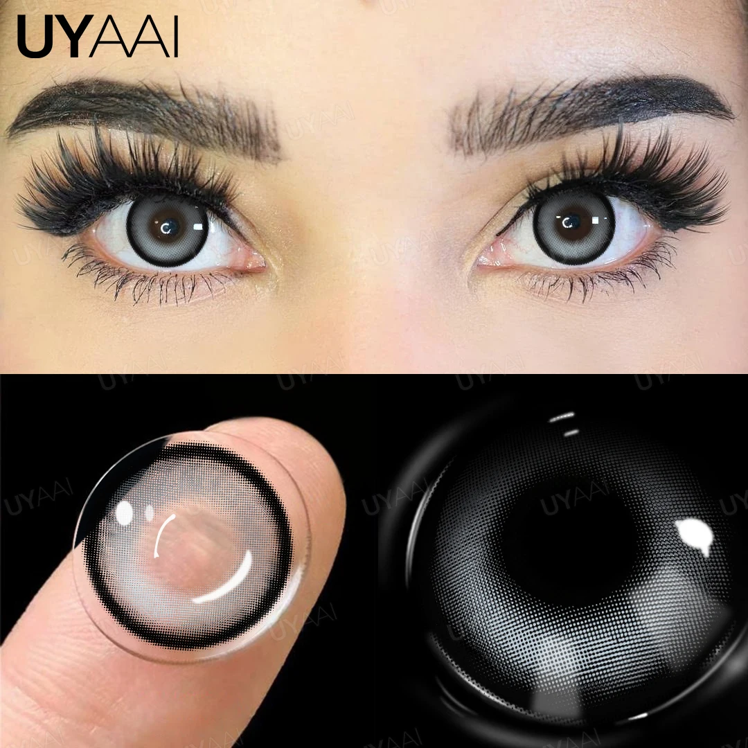 UYAAI  Colored Contact Lenses for Eyes Blue Eyes Lenses Natual Look Brown High Quality Natural Colored Lens Makeup Colorcon