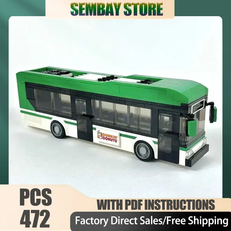 

Moc Building Bricks Модель городской автобуса Технология Модульная модель городской автомобиль Блоки Сборка Подарок Игрушки на день рождения DIY Праздничные наборы