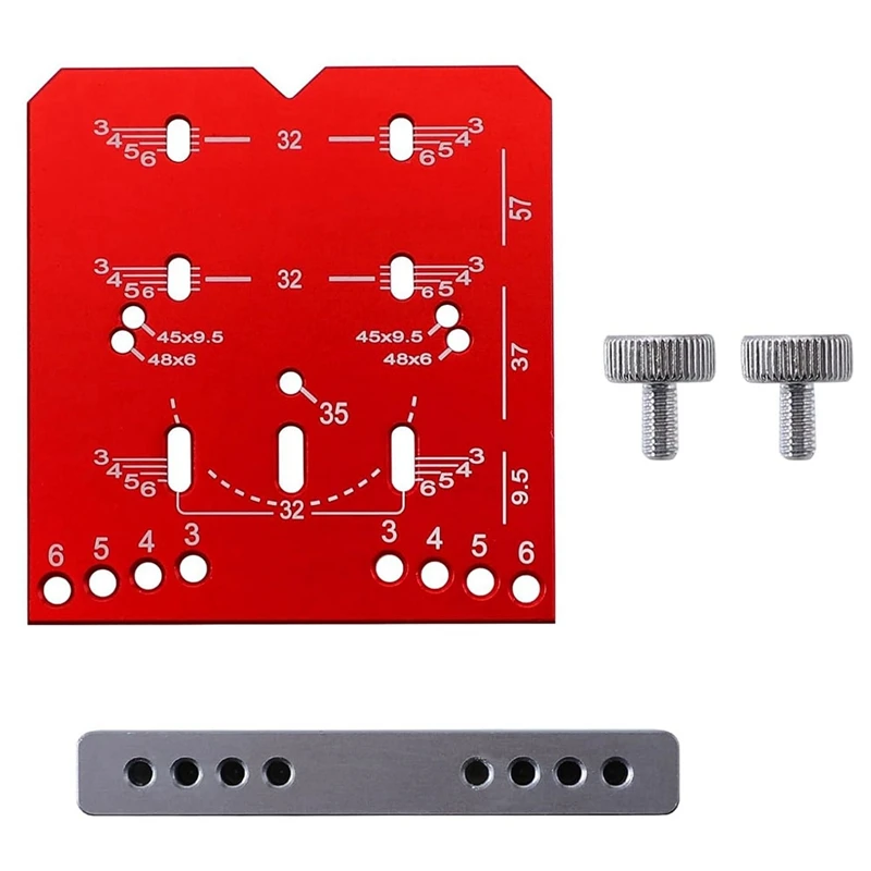 

Cabinet Hinge Jig,Adjustable Drilling Distance 35Mm Drill Guide Concealed Hinge Jig,Fits 45/48Mm Two-Hole Distance Hinge