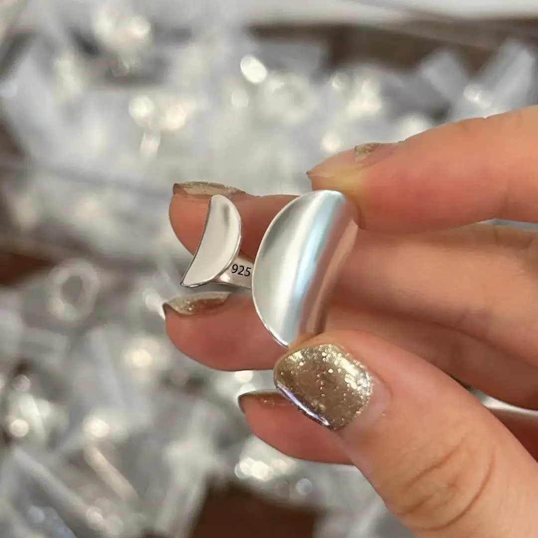 Women's 925 Sterling Silver Wide Vintage Ring