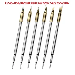 For Jbc C245 Tips C245-056/029/030/034/729/747/755/907 Soldering Iron Curve Sharp Blade Head Series For T245 Handle Station A9