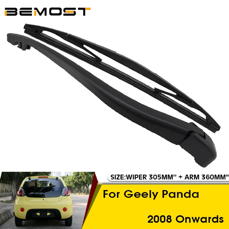 Car Wiper Blade For Geely Panda 2008 Onwards Rear Back Windshield Windscreen Rear Wiper 305mm+Arm 360mm Car Accessories