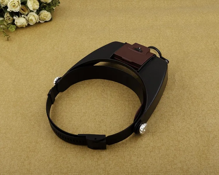 1.5x 3x 6.5x 8xヘルメット拡大鏡拡大鏡ルーペ、LEDライト付きジュエリー修理ht109