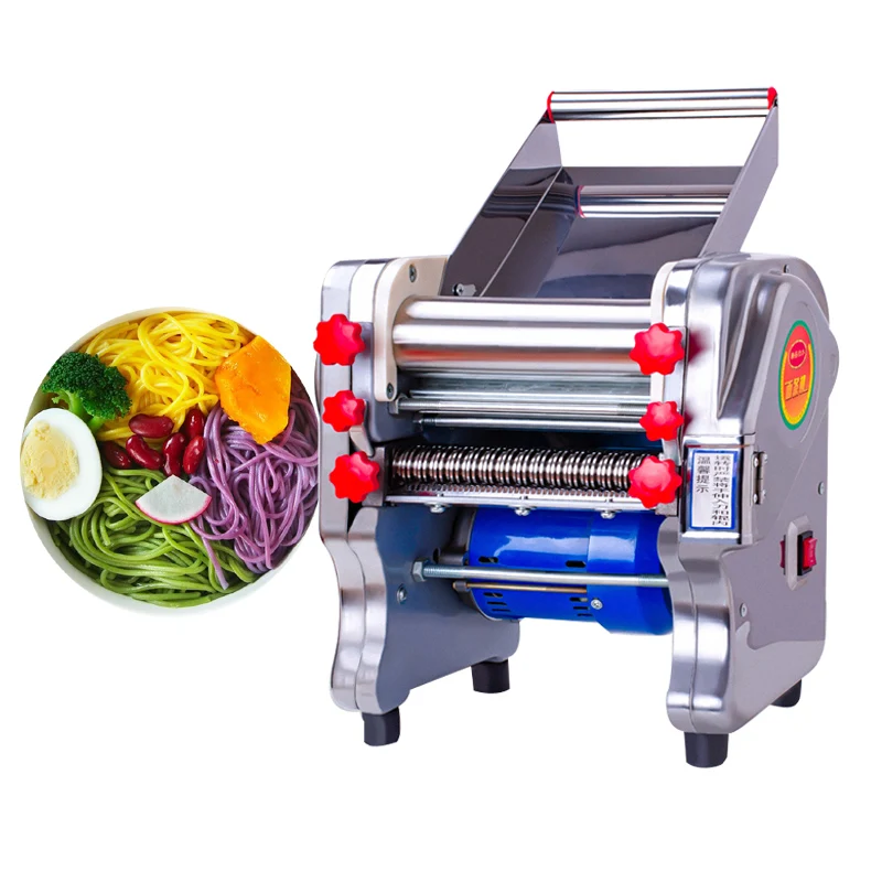 

Automatic Dough Roller Sheeter Machine Electric Dumpling Skin Noodle Cutter Pasta Maker Making Machine