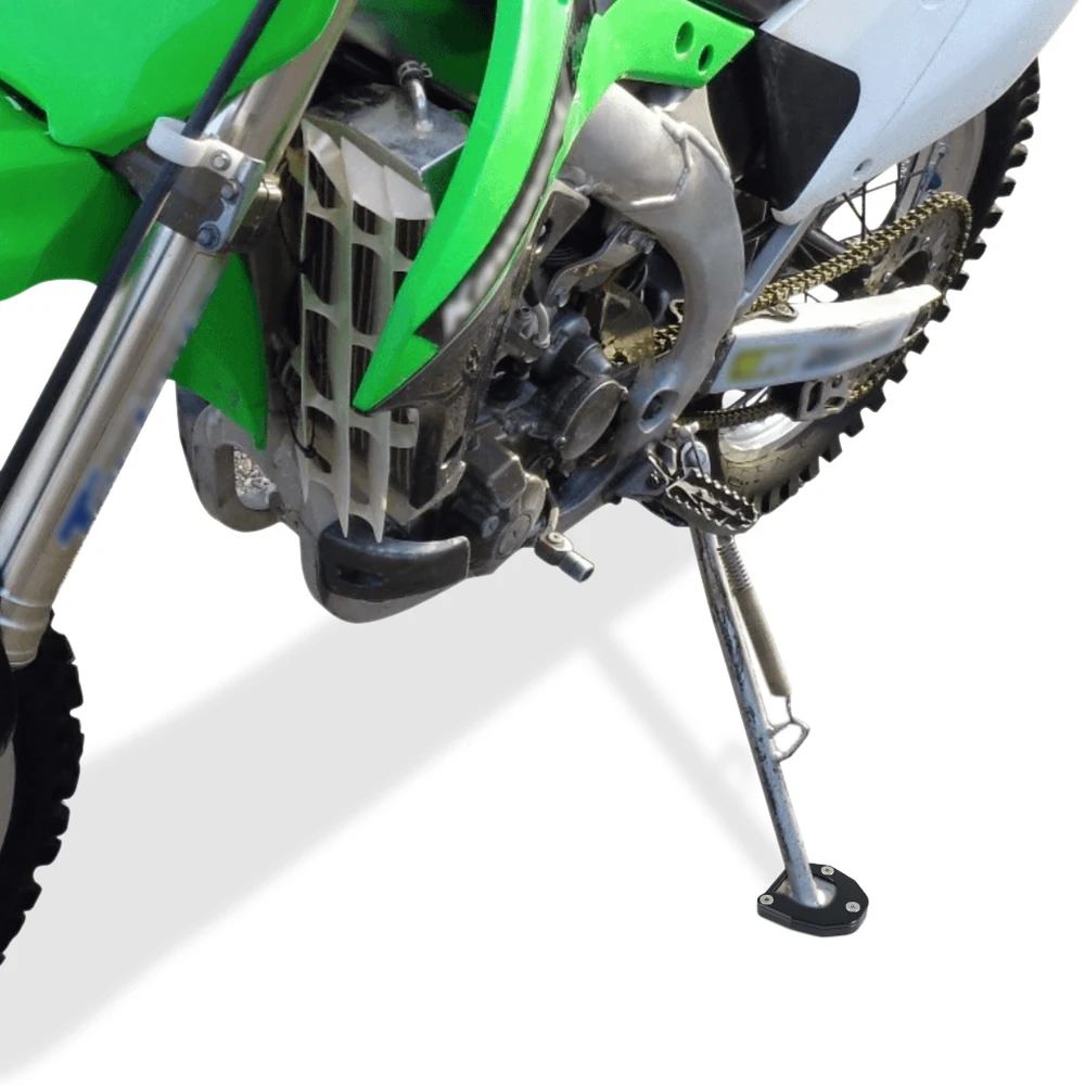 

Motorcycle Fit For Kawasaki KX 250X KX450 KLX 450R stand enlarger pate pad Kickstand Foot Enlarger Extension Kickstand Side