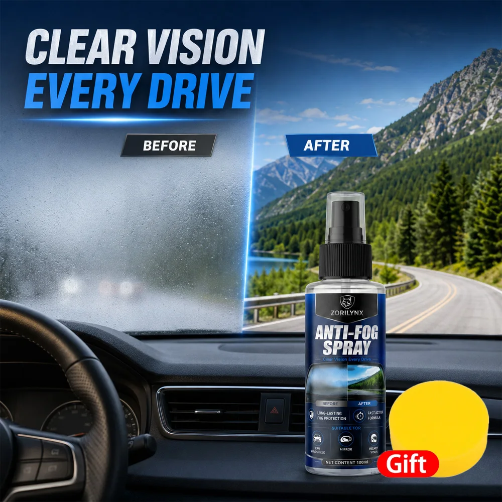 Car Anti Fog Spray Glass Cleaner for Windshield Mirrors Helmet Visors Defogger Agent Auto Maintenance Care Accessories Equipment