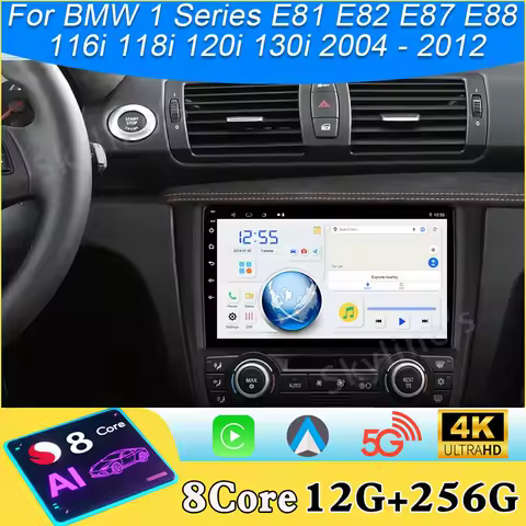 4G Head Unit For BMW 1 Series E81 E82 E87 E88 116i 118i 120i 130i 2004 - 2012 Multimedia BT Player Stereo Android 16 Car Radio