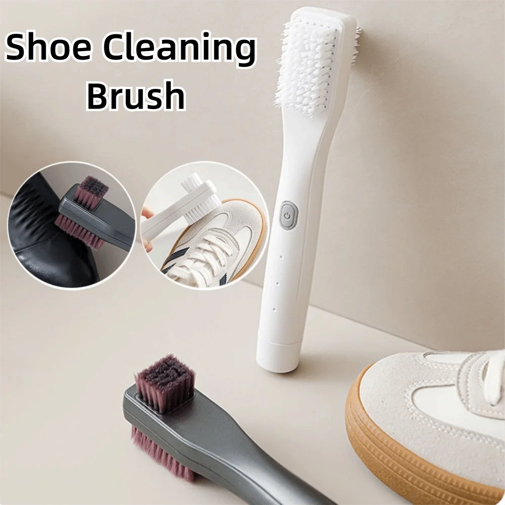 

Ultrasonic Vibration Electric Shoe Cleaner IPX7 Waterproof Strong Cleaning Portable Shoe Duster 3 Speed Modes Ergonomic Handle