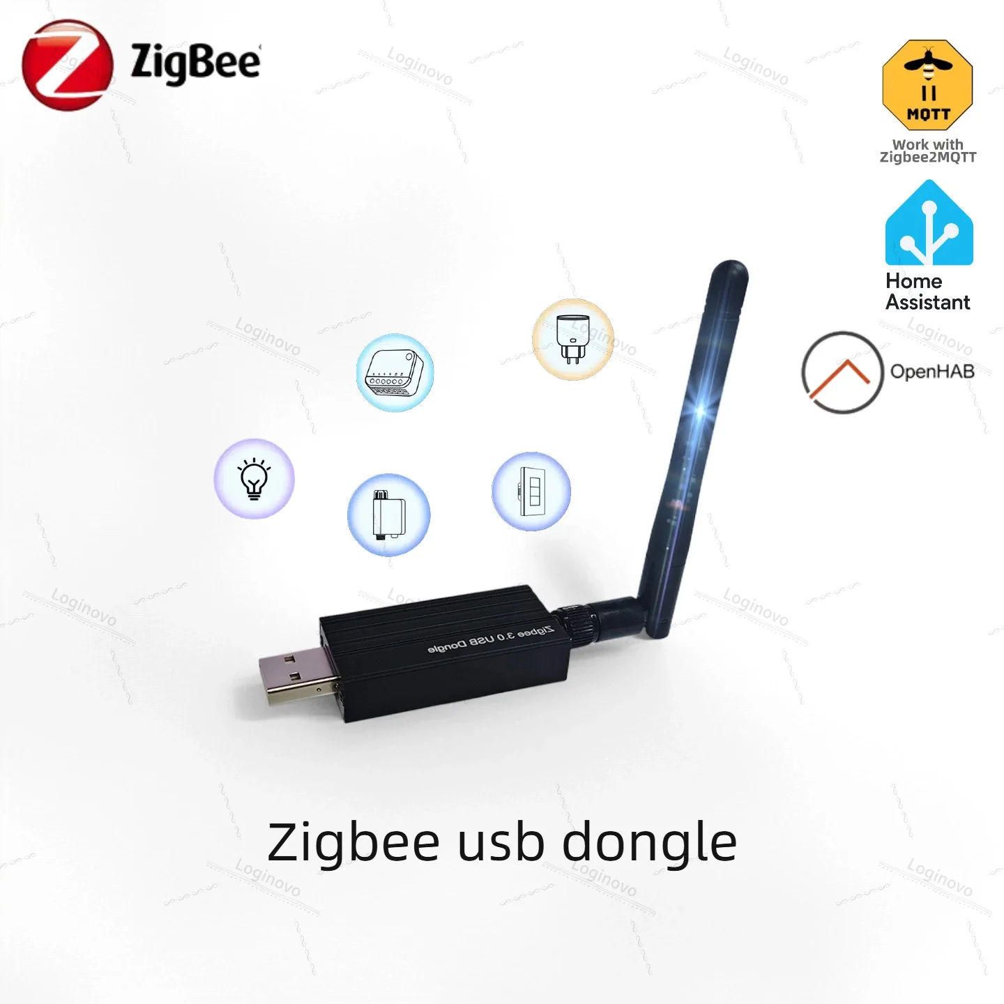 

Zigbee 3.0 USB Dongle Plus Универсальный концентратор шлюза Zigbee Модуль умного дома Поддержка домашнего помощника или серии Zigbee 2MQTT