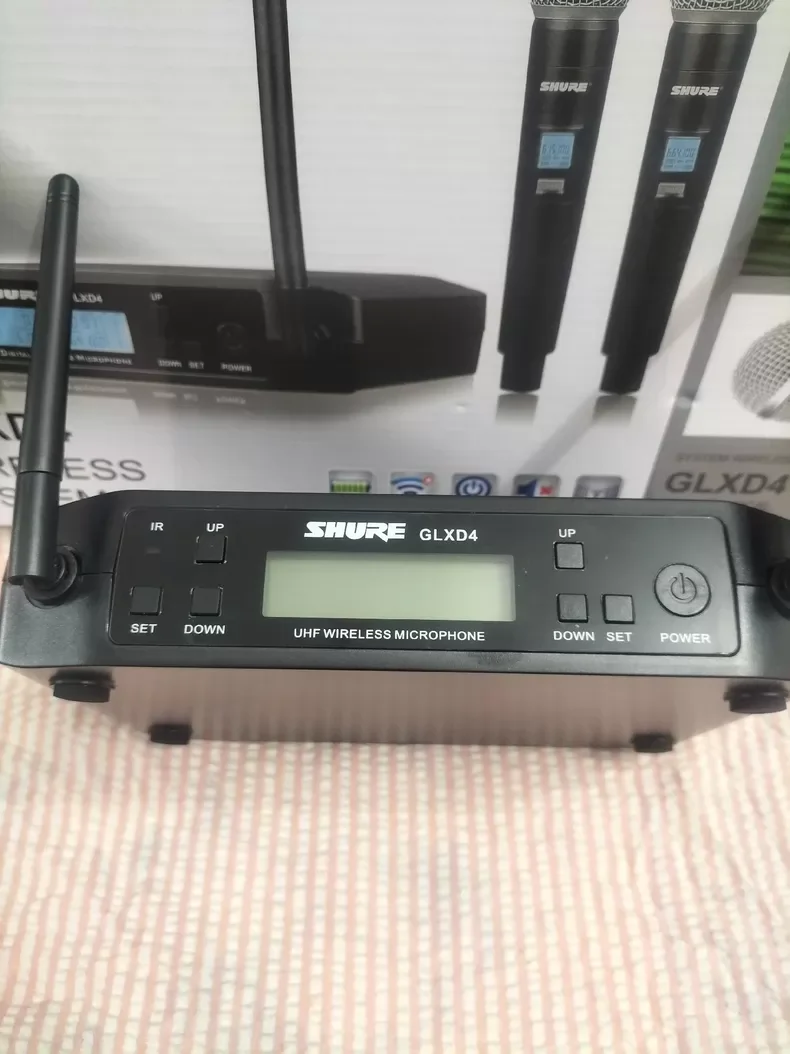 오리지널 쉘러 GLXD4 SM58 무선 마이크 초고주파 다이나믹 전문 파티 무대 노래방 마이크