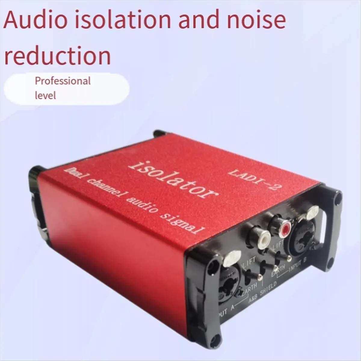 Promotion XLR Audio Isolator 6.35 Audio Common Ground Filter Current Sound Noise Reduction DI Box Port