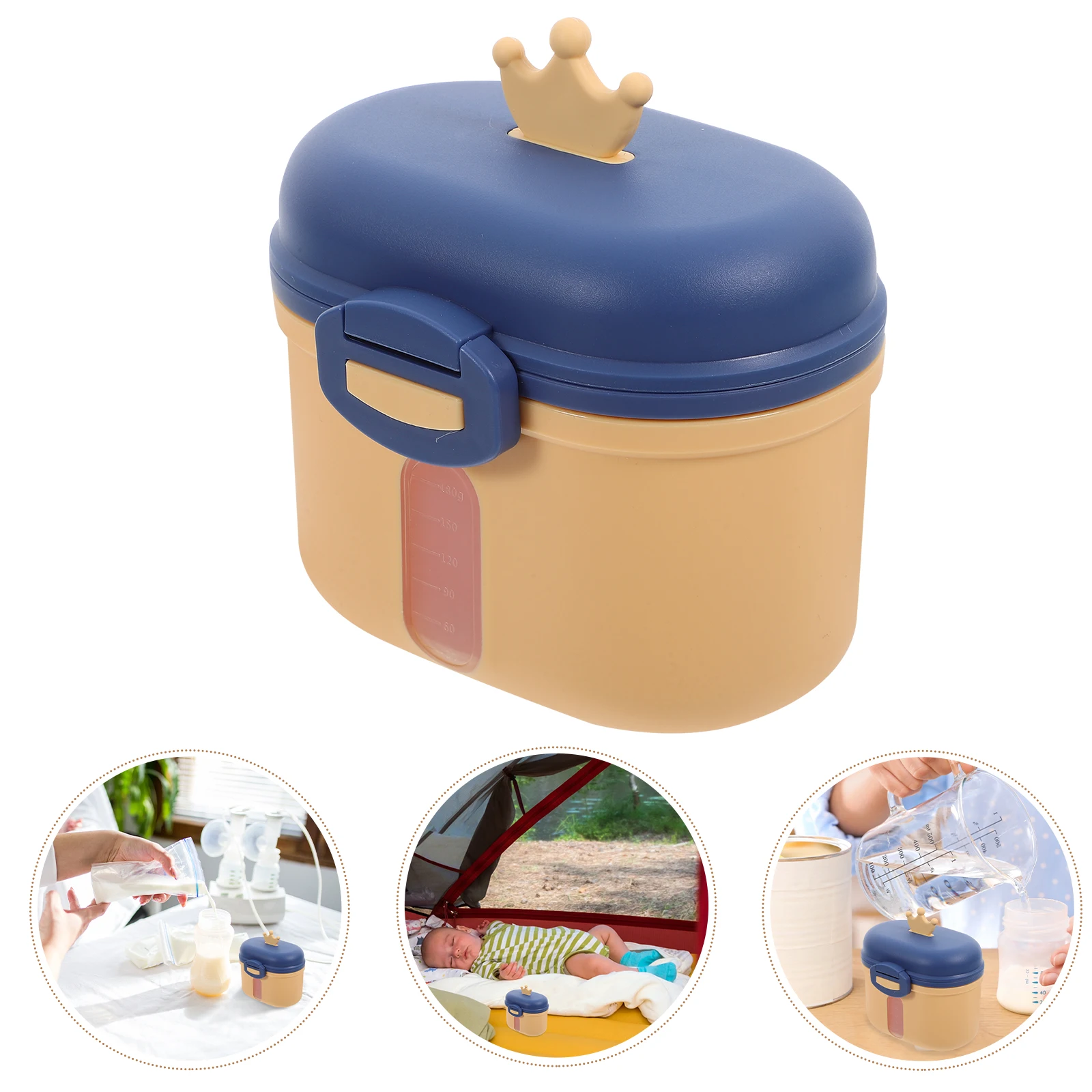 

Portable With Scoop Reusable Leak-Proof Travel Infant Snack Sealed Holder Case For Formula Dispenser \ **：** \N\Nportable Baby