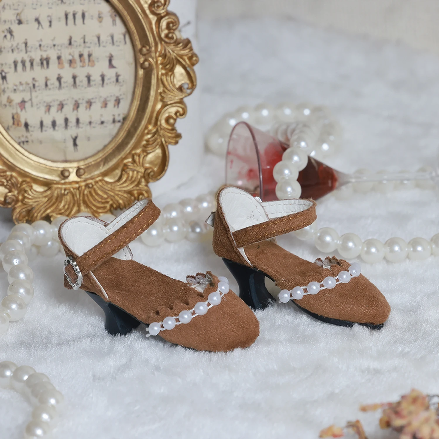 BJD Shoes 1/4 High Heels WX4-338 8 Color Options Compatible Minifee Bariy High Heel Feet Ball Jointed Doll Accessories