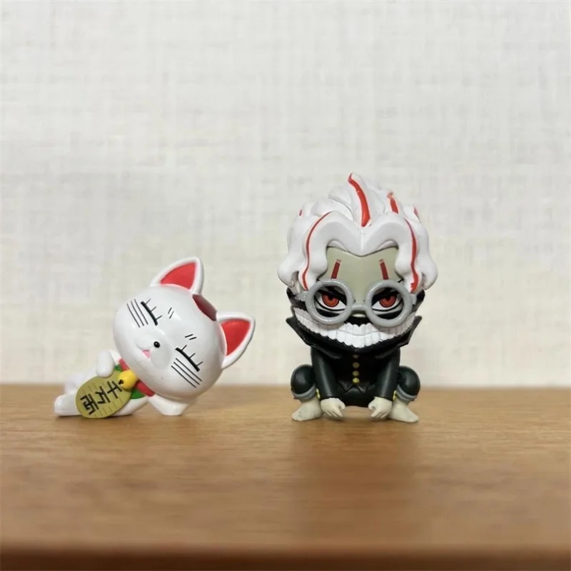 Bandai Official Dandadan Waiting Pose Gashapon Set Momo Ayase Okarun PVC Mini Figure Anime Peripheral Desktop Ornament Gifts