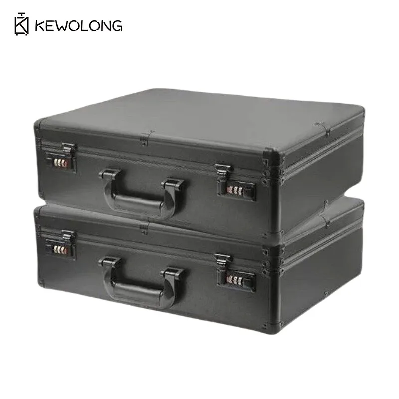 Commercial Instrument Case - Large Capacity Shockproof Tool Box with Lock, Portable Aluminum Storage for Equipment & Tools