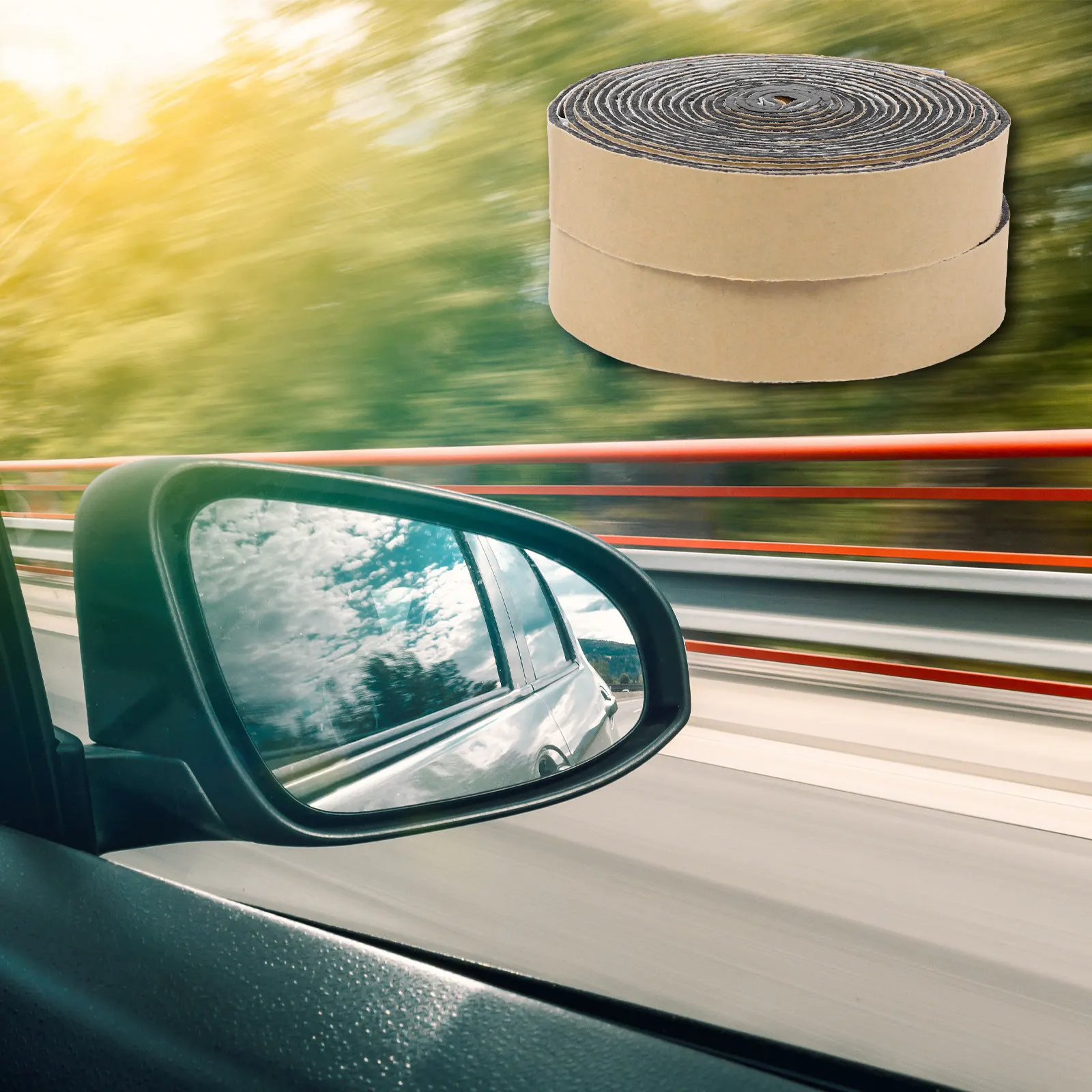 

2 шт. бутилкаучуковая уплотнительная лента для автомобильных дверей, гибкая водонепроницаемая клейкая лента для герметизации лобового стекла, окон и дверей