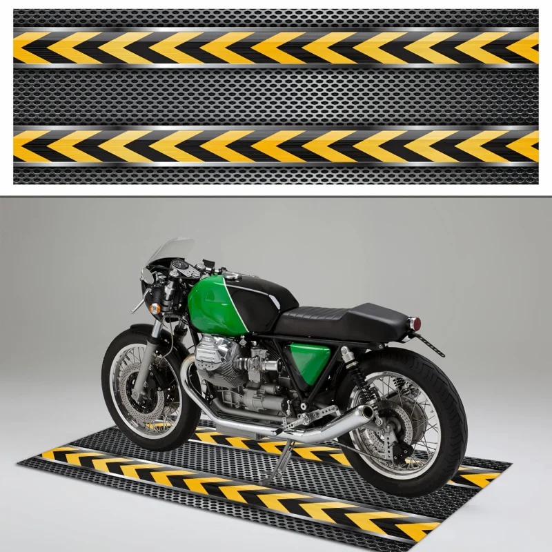 VIKAMA Racing Motorcycle Display Mat Non-Slip Wear Resistant Oil Proof Garage Maintenance Room Parking Mat Home Decoration