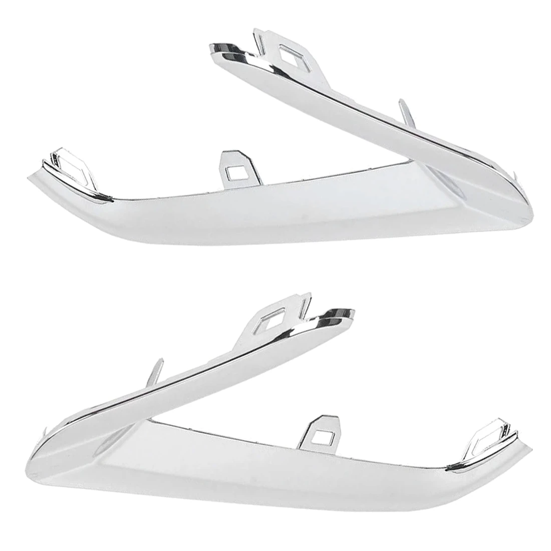 AEA7-Chrome Front Bumper Fog Lamp Cover Trim Left Right Side 23335550 23335551 For GMC Terrain 2018 2019 2020