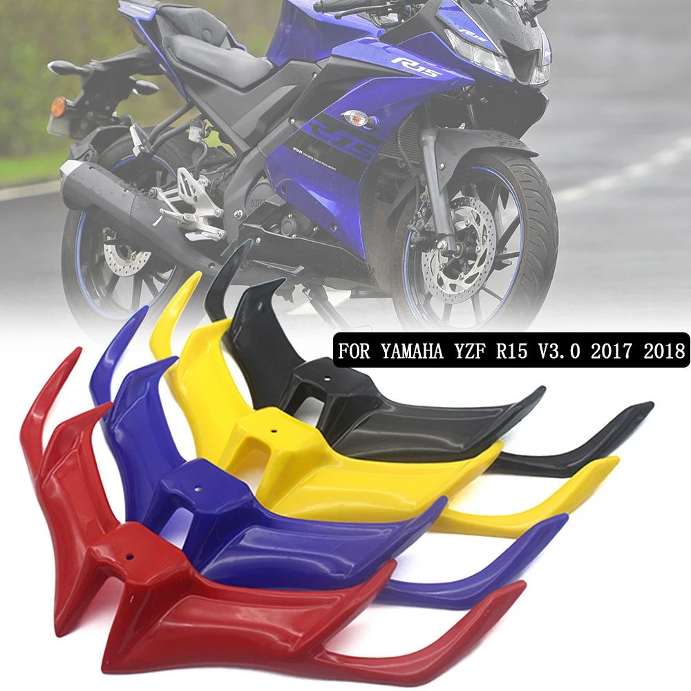 

Motorcycle Front Fairing ABS Aerodynamic Winglets LOGO Lower Protection Guard Cover For YAMAHA YZF R15 YZFR15 V3.0 2017 2020