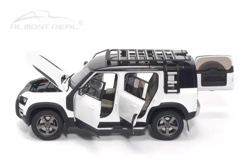 1/18 Almost Real For 2020 Land Rover Defender 110 90 Diecast CAR MODEL TOYS Boys Girls Collection White Metal,Plastic