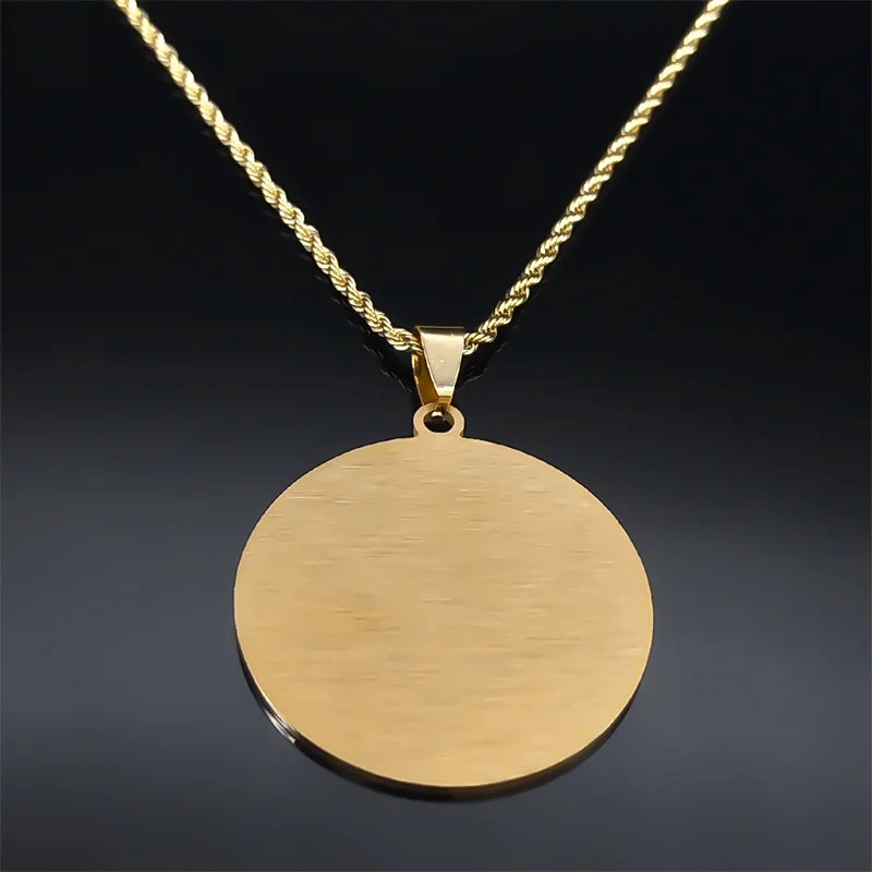Metatron Erzengel Engel Siegel Halskette Männer Heilige Geometrie Solomon Edelstahl Gold Farbe Anhänger Halsketten Schmuck N3055S08 – Detail 7